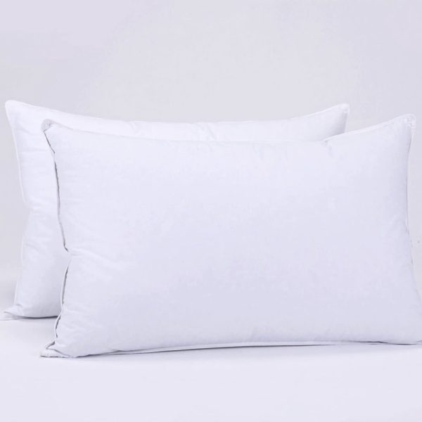 2 Premium Hotel Pillows 74CM x 48CM Pillows Breathable Cotton