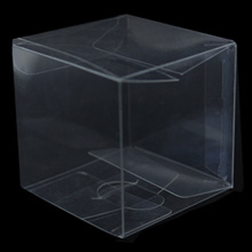 10 Piece Pack -PVC Clear See Through Plastic 15cm Square Cube Box – Large Bomboniere Product Exhibition Gift