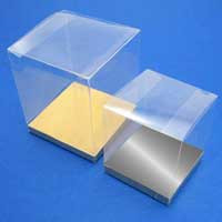 10 Pack of 9cm Sqaured Cube Gift Box – Product Showcase Clear Plastic Shop Display Storage Packaging Box