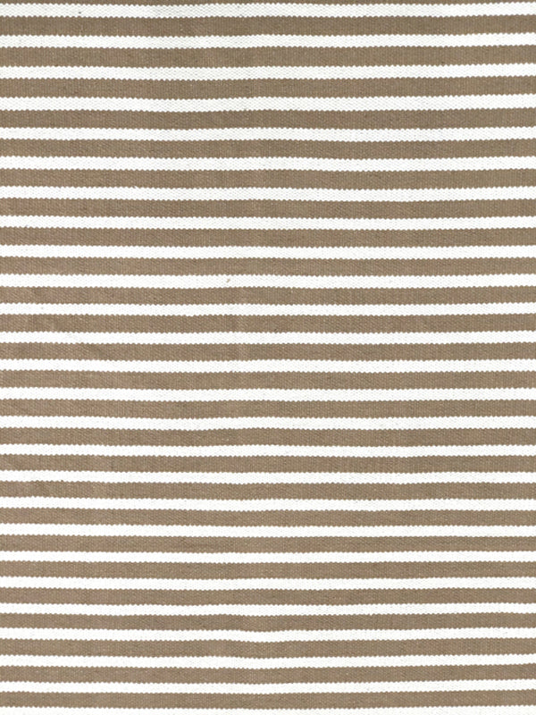 Beige/cream striped cotton kilim rug120x180 cm