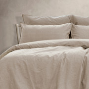 Embre Linen Look Washed Cotton QUILT COVER SET