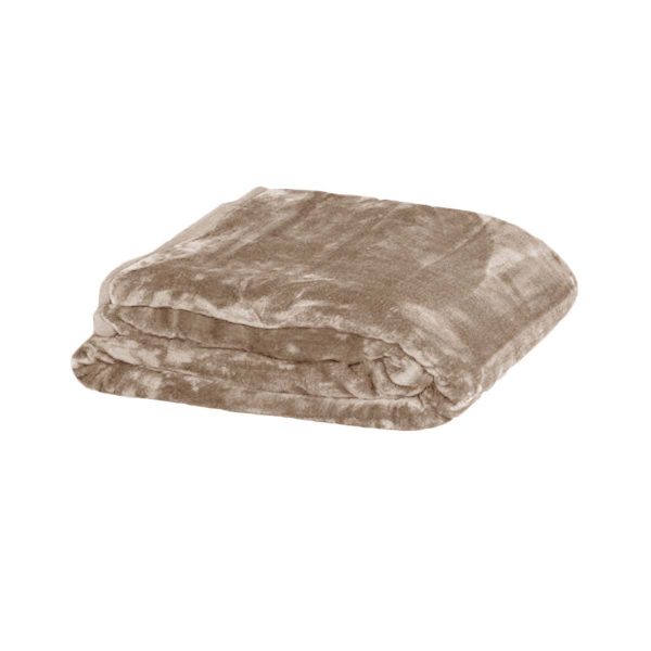 Soft Plain Faux Mink Blanket Queen