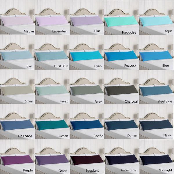 100% Cotton Body Pillowcase Navy