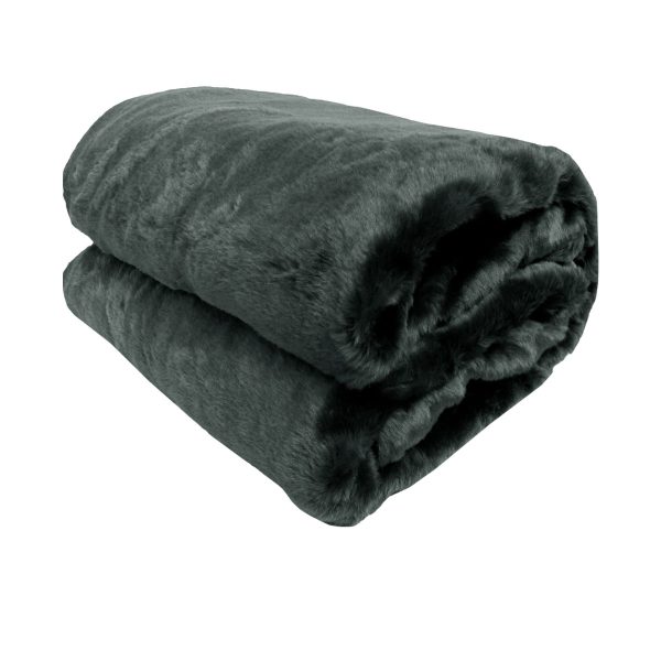 Faux Mink Throw Rug