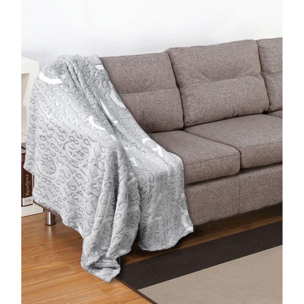 Embossed Print Throw