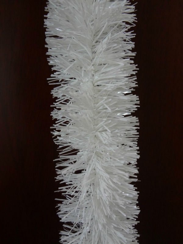 5x 2.5m Christmas Tinsel Xmas Garland Sparkly Snowflake Party Natural Home Dcor, Traditional White