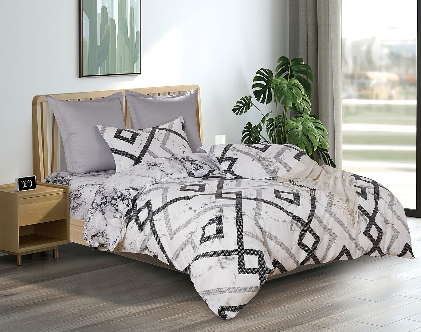 Ashwin Quilt Doona Duvet Cover Set