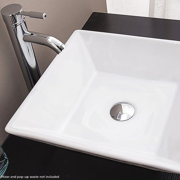 Bathroom Ceramic Rectangular Above Countertop Basin for Vanity