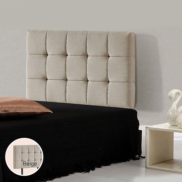 Linen Fabric Bed Deluxe Headboard Bedhead