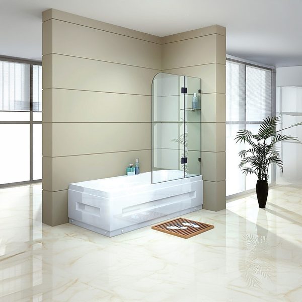 Frameless Bath Panel 10mm Glass Shower Screen By Della Francesca