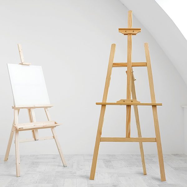 Pine Wood Easel Artist Art Display Painting Shop Tripod Stand Wedding