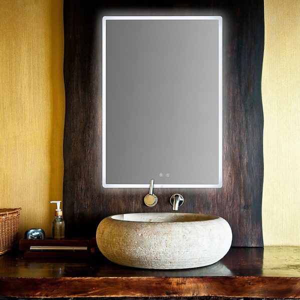 Smart Mirror Bathroom with Bluetooth Vanity LED Lighted Wall Mirror