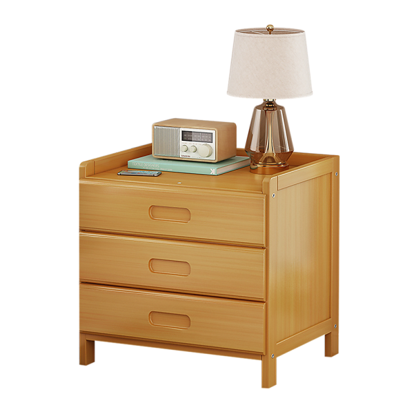 Crowborough Bamboo Bedside Table Nightstand Storage Bedroom Sofa Side Stand.