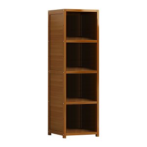 Bamboo Shelf Bookcase Display Storage Rack Stand Livingroom Bedroom.