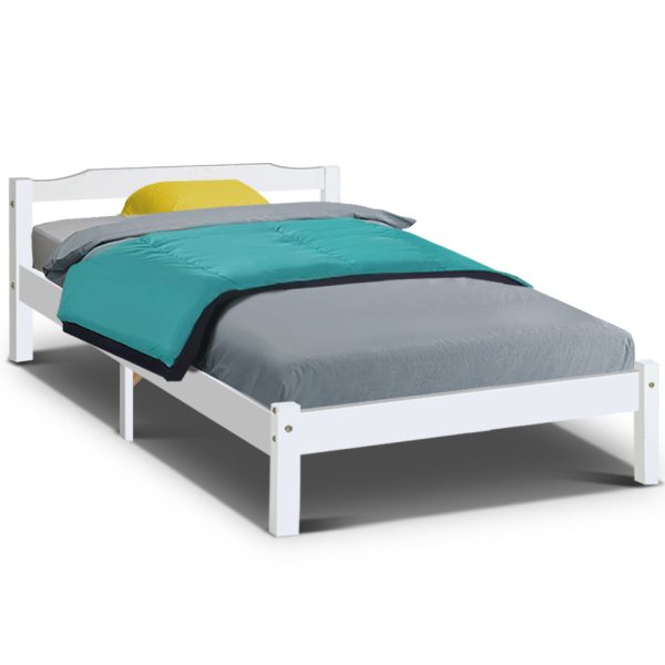 Arrow Bed Frame Full Wooden Mattress Base Timber Platform