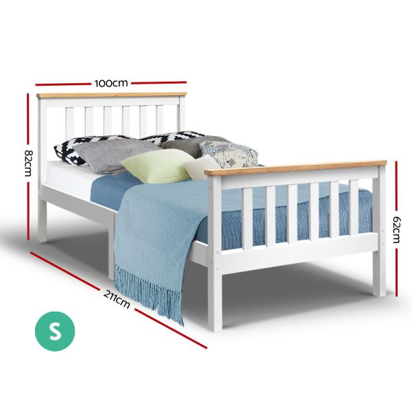 Ampthill Wooden Bed Frame PONY Timber Mattress Base Bedroom Kids