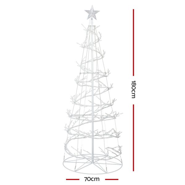 Christmas Tree 1.8M 6FT LED Xmas Decoration Cold White Lights