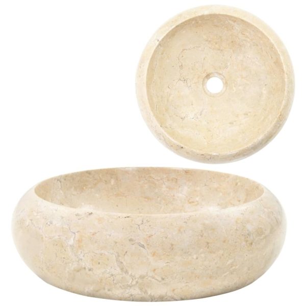 Sink 40×12 cm Marble – Cream