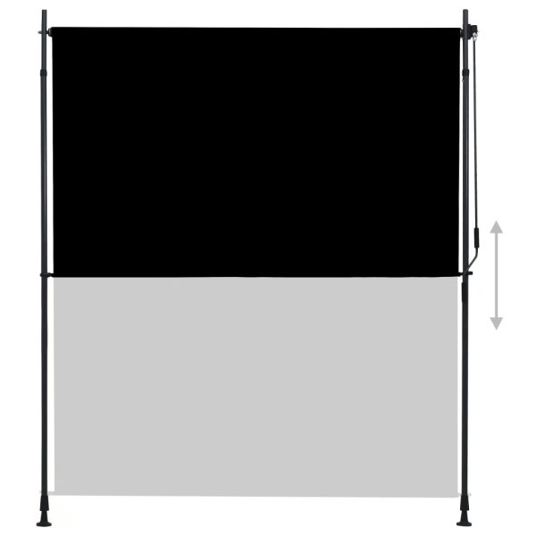 Outdoor Roller Blind 200×270 cm Anthracite