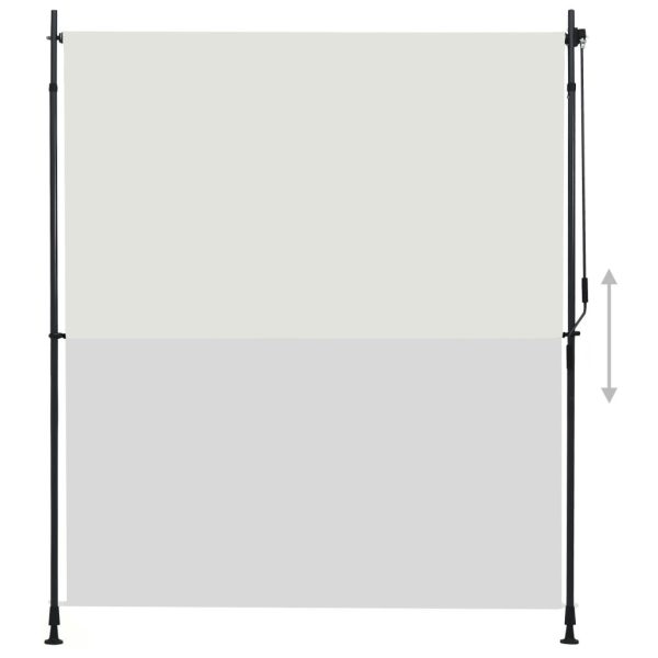 Outdoor Roller Blind 200×270 cm Cream