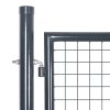 Mesh Garden Gate Anthracite 300×175 cm Galvanised Steel