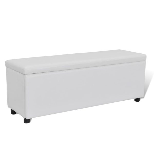 Storage Bench White Medium Size