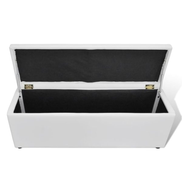 Storage Bench White Medium Size