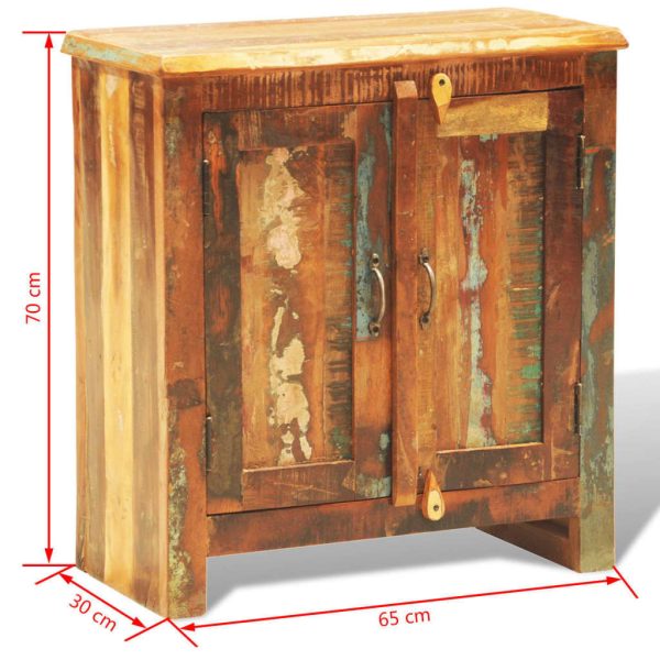 Reclaimed Cabinet Solid Wood with 2 Doors Vintage