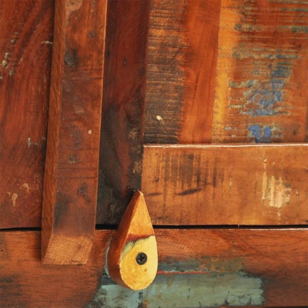 Reclaimed Cabinet Solid Wood with 2 Doors Vintage