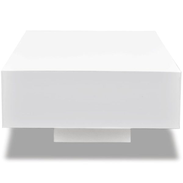 Coffee Table 85 cm High Gloss White