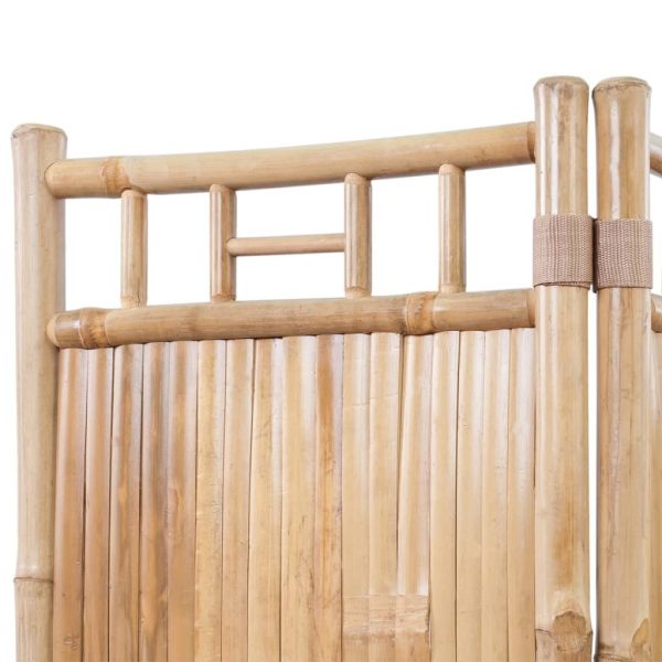 Cypress 4-Panel Bamboo Room Divider