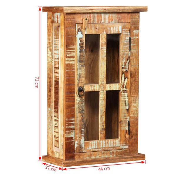 Wall Cabinet Solid Reclaimed Wood 44x21x72 cm