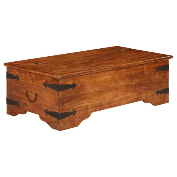 Coffee Table Solid Acacia Wood Sheesham Finish 110x55x35 cm