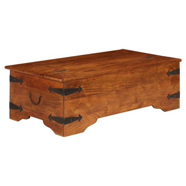 Coffee Table Solid Acacia Wood Sheesham Finish 110x55x35 cm