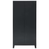 Wardrobe Metal Industrial Style 90x40x180 cm Black