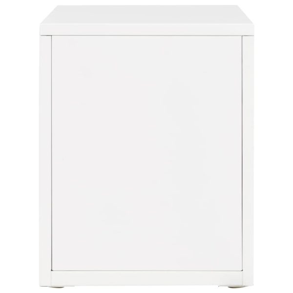 Filing Cabinet with 5 Drawers Metal 28x35x35 cm White