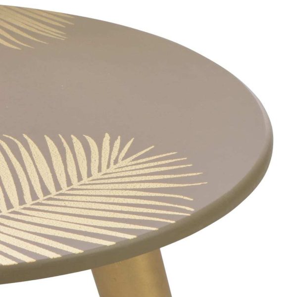 Nesting Side Tables 2 pcs Gold 40×45 cm/30×40 cm MDF