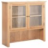 Desk Hutch 110×33.5×105 cm Solid Oak Wood