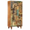 Hand Carved Highboard 85x45x180 cm Solid Reclaimed Wood