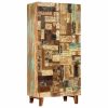 Hand Carved Highboard 85x45x180 cm Solid Reclaimed Wood