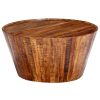 Coffee Table 65x65x33 cm Solid Rough Mango Wood