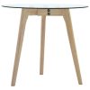 Tamiami Side Table Set 2 pcs Tempered Glass
