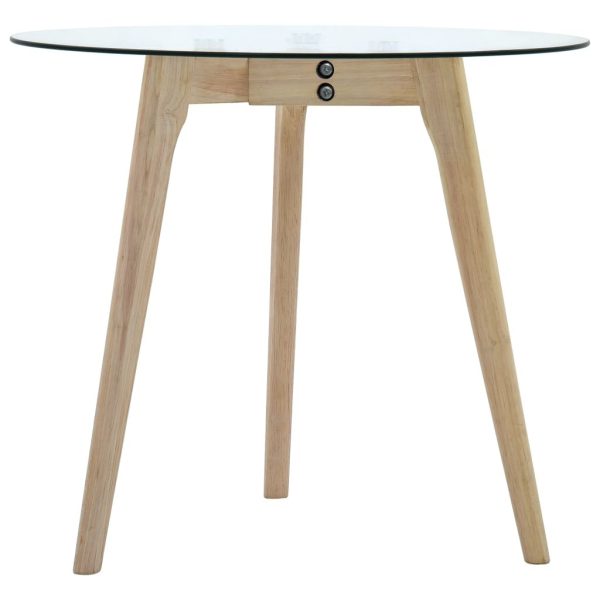Tamiami Side Table Set 2 pcs Tempered Glass