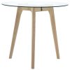 Tamiami Side Table Set 2 pcs Tempered Glass