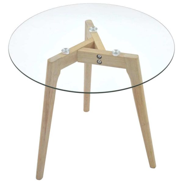 Tamiami Side Table Set 2 pcs Tempered Glass