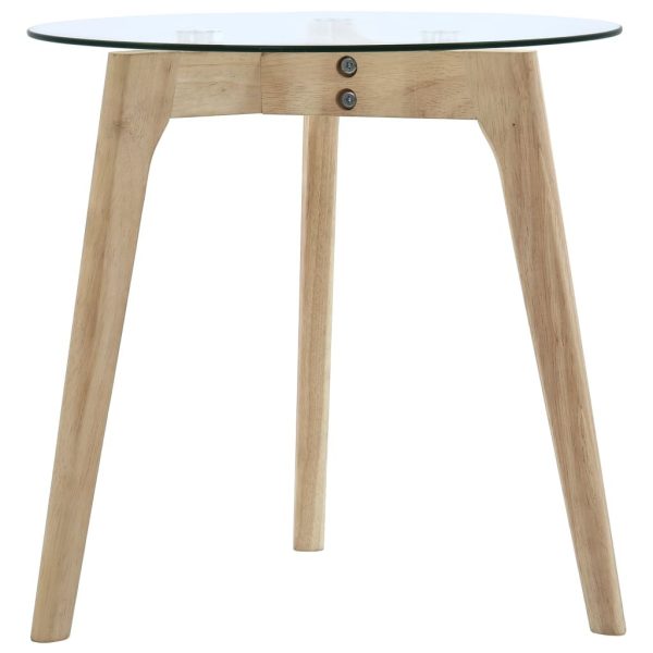 Tamiami Side Table Set 2 pcs Tempered Glass