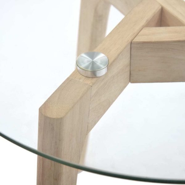 Tamiami Side Table Set 2 pcs Tempered Glass