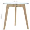Tamiami Side Table Set 2 pcs Tempered Glass