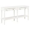Sideboard White 150x35x77 cm Solid Wood