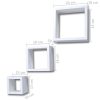 Wall Cube Shelves 6 pcs White